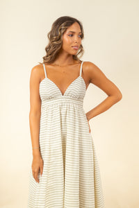 Vestido Vita Green Stripes