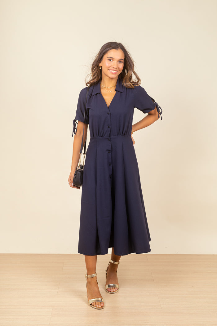 Vestido Harley Midi Navy