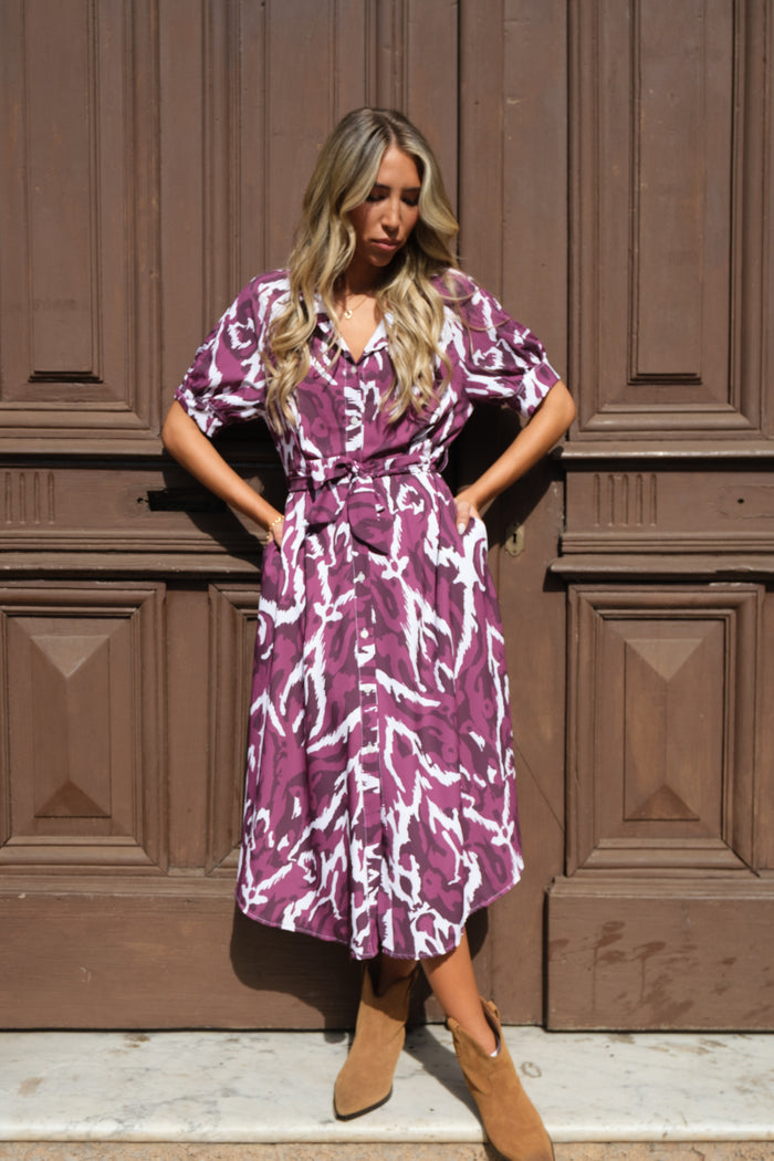 Vestido Salma Winter Merlot