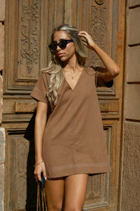 Vestido Leia Cacao