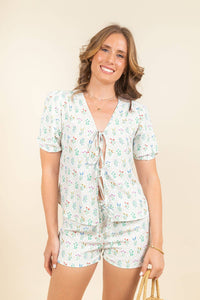 Blusa Paula Puff Palace Garden