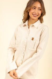 Camisa Billie Denim Ivory