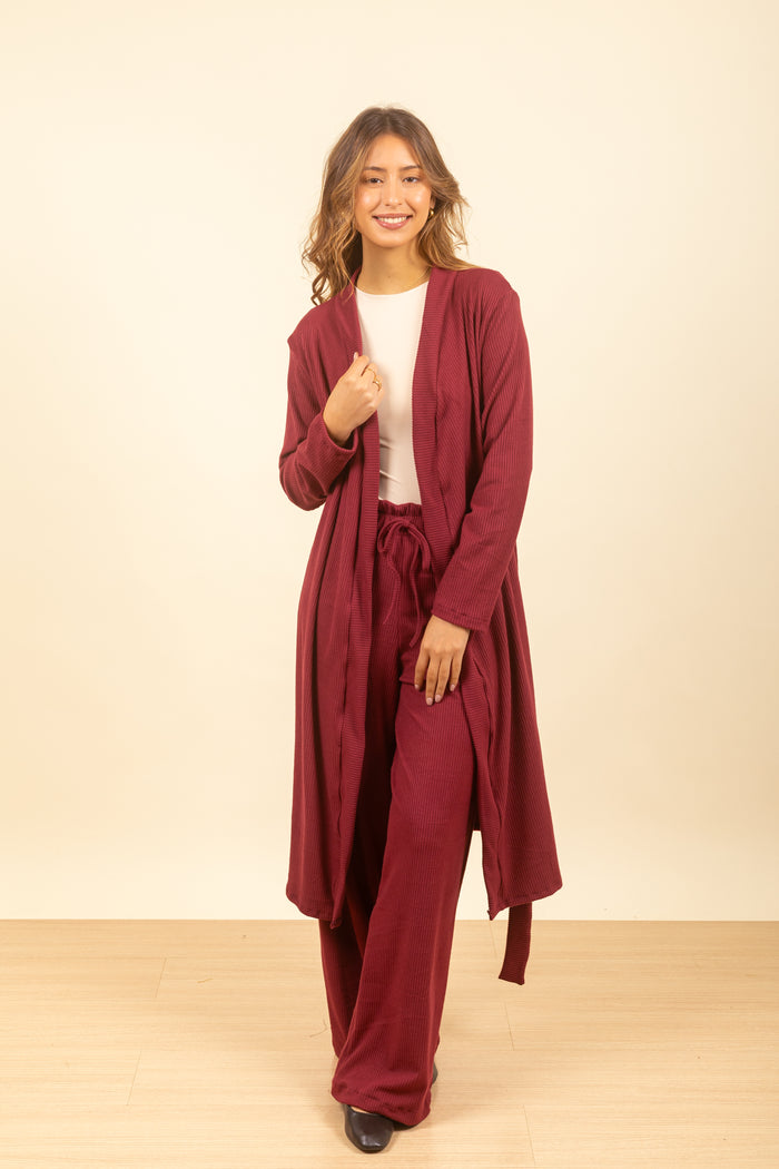 Cardigan Dalia maxi Grape