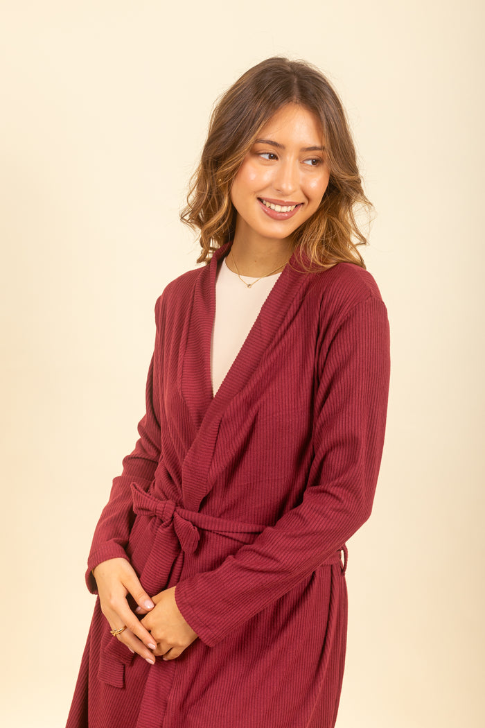Cardigan Dalia maxi Grape
